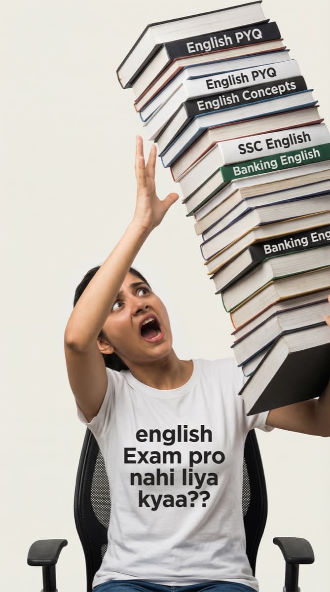 An aspirant overwhelmed by many English preparation books.